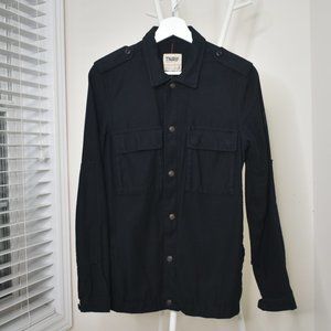 Aritzia TNA Tried&Tested Black Shacket SZS